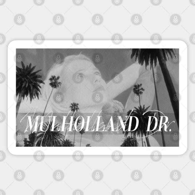 Mulholland Drive /// Vintage design Sticker by HectorVSAchille